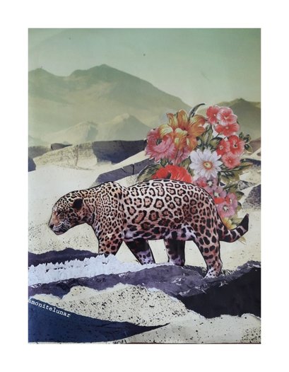 “El camino del jaguar” (Collage manual )