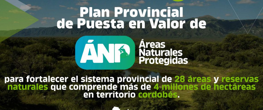 Flyer lanzamiento del Plan Provincial de Puesta en Valor de Áreas Naturales Protegidas