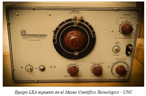Equipo LEA expuesto en el Museo Científico Tecnológico - UNC