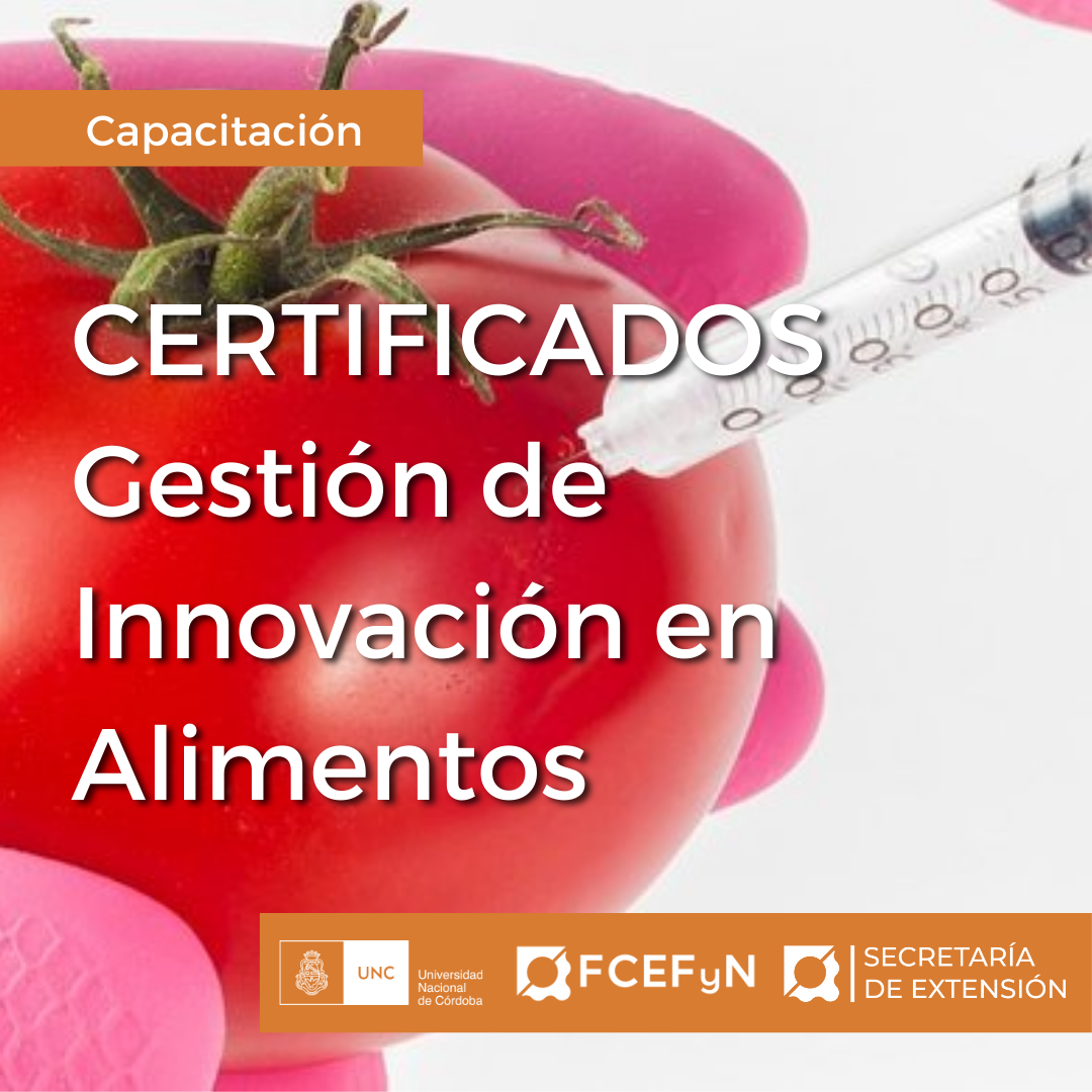 Certificados Gestión de Innovación en Alimentos