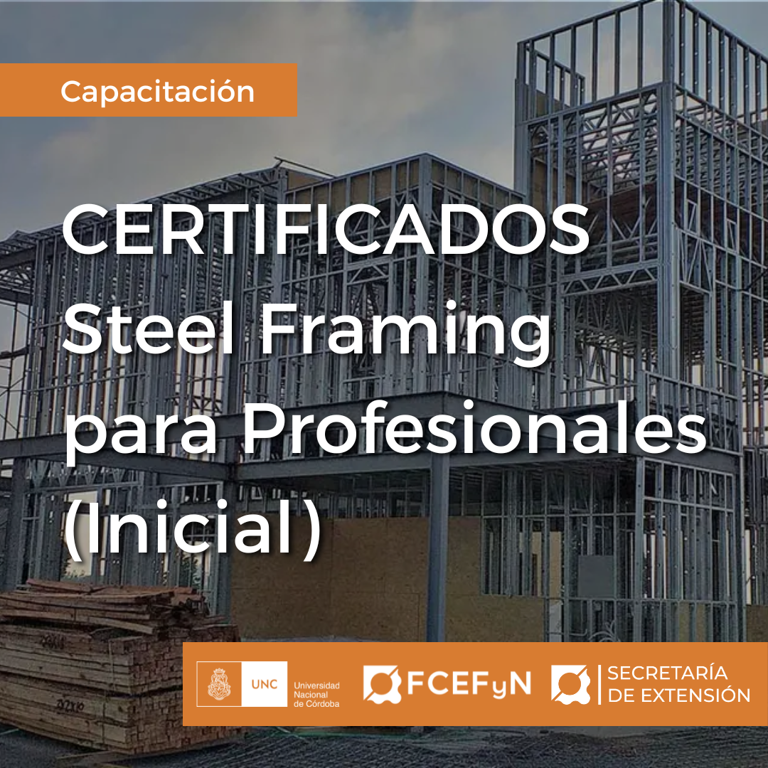 Certificados Steel Framing para Profesionales Inicial