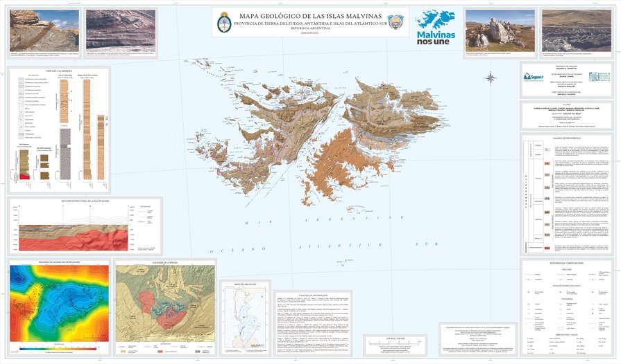 Mapas Geológico de las Islas Malvinas