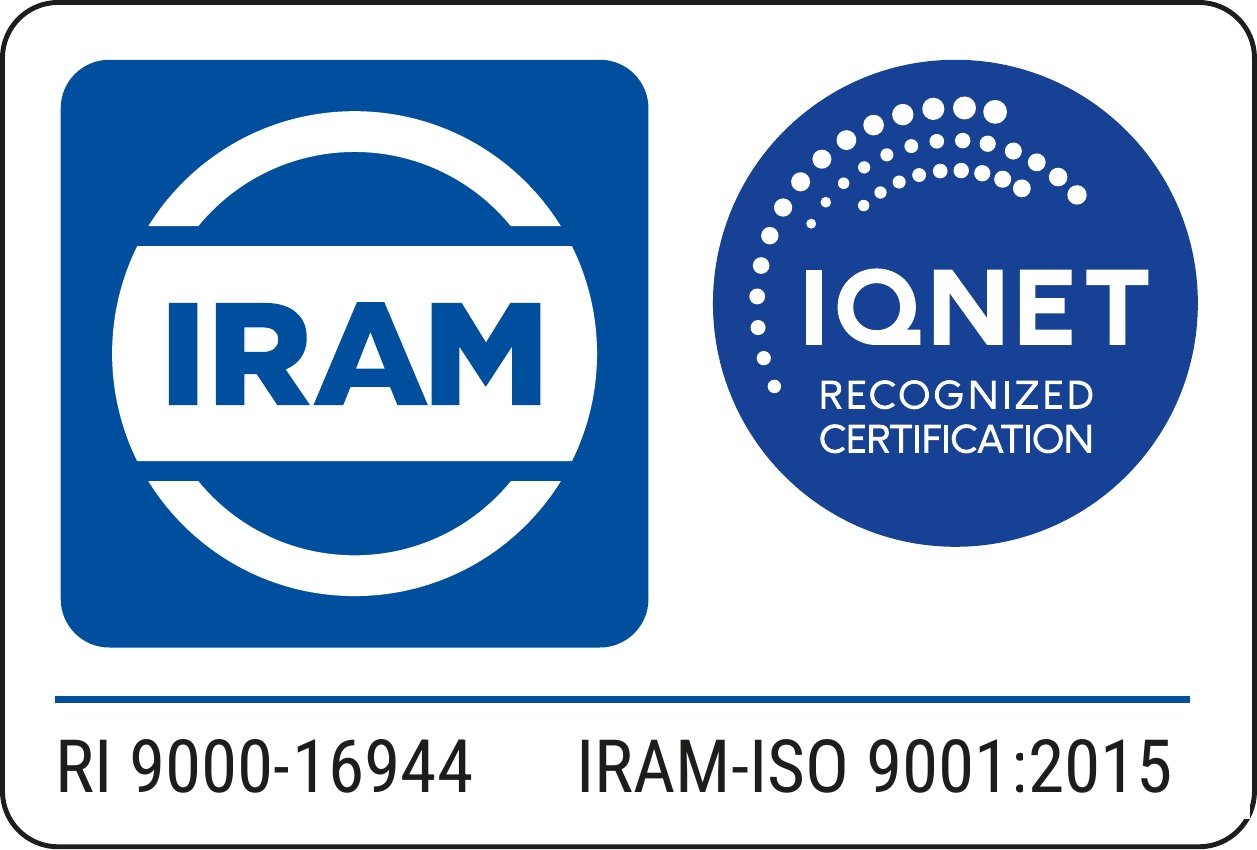 Sello IRAM/IQNet - Gestión de la Calidad - RI 9000-16944 - IRAM-ISO 9001:2015