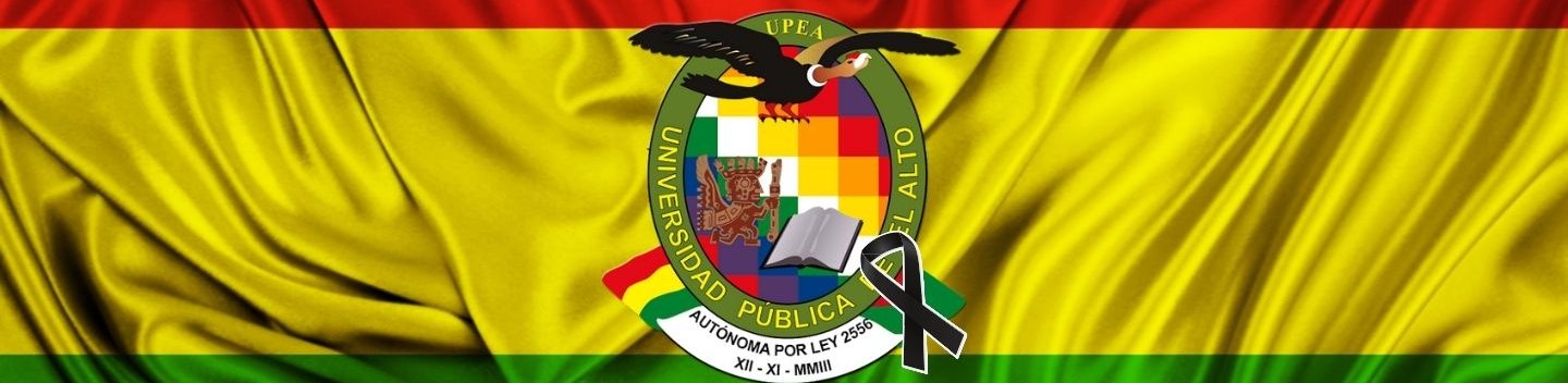 Bandera de Bolivia y Escudo UPEA.jpg